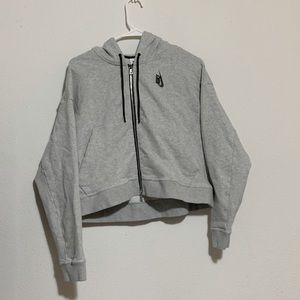 Cropped Nike zip up hoodie